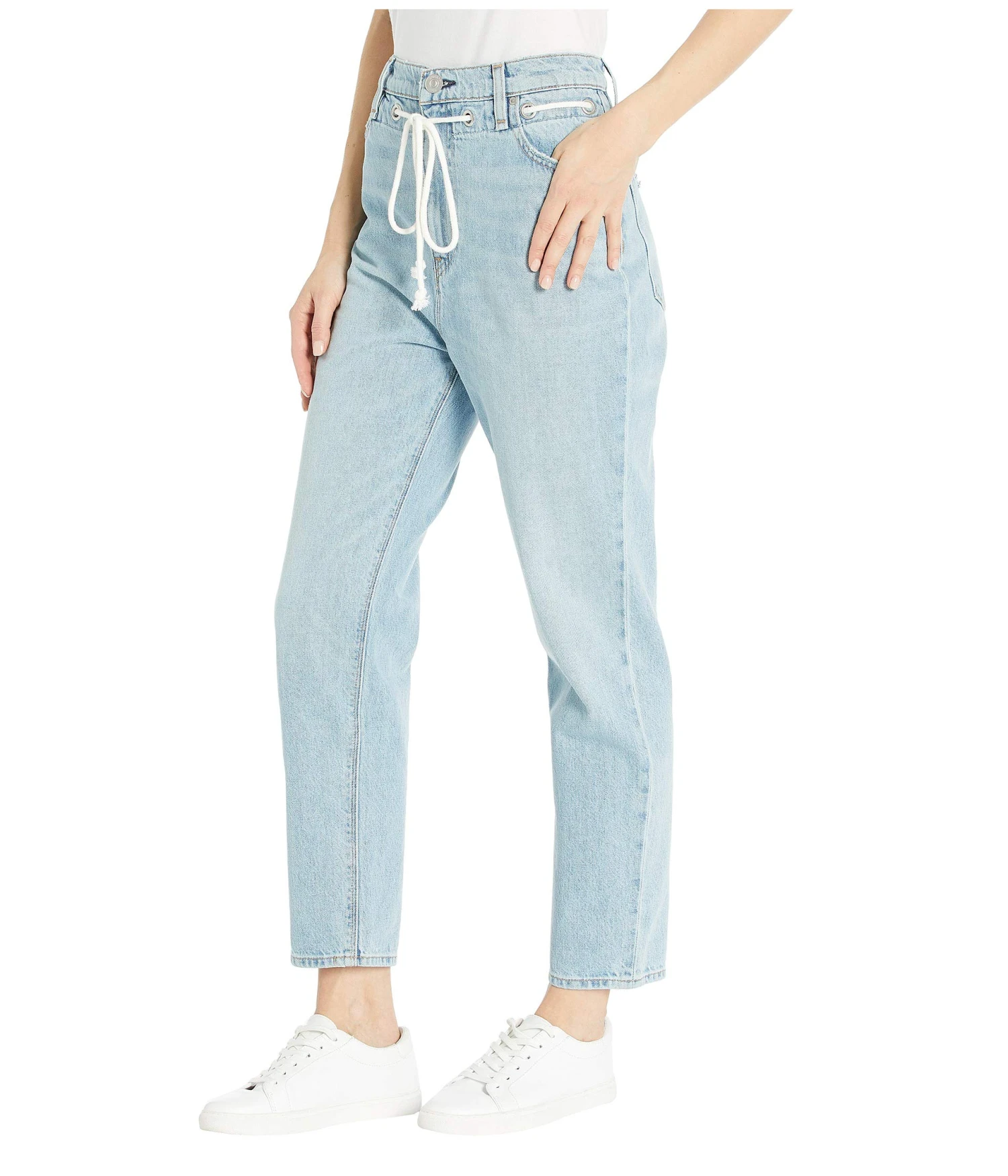 Hudson Jeans Elly High-Rise Tapered Crop In Skylines - Image 2