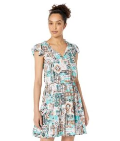 Wrangler Retro Ruffle Sleeve Dress