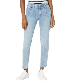 Paige Cindy W/ Raw Hem In Cowgirl Distressed