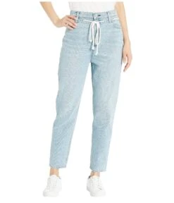 Hudson Jeans Elly High-Rise Tapered Crop In Skylines