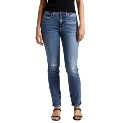 Silver Jeans Co. Most Wanted Mid-Rise Straight Leg Jeans L63413SOC332