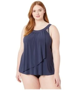 Miraclesuit Plus Size Illusionist Solid Ursula Top
