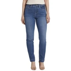 Jag Jeans Petite Valentina High-Rise Straight Leg Pull-On Jeans