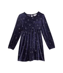 PEEK Glitter Stars Velour Dress (Toddler/Little Kids/Big Kids)