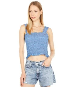 BCBGeneration Woven Smocked Tank Top T1TX3T42