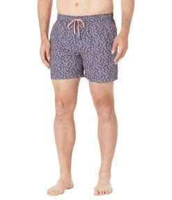 Southern Tide 6" Coral Life Swim Trunks