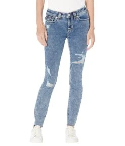 True Religion Jennie Mid-Rise Curvy Skinny Flap Supert In Hymn