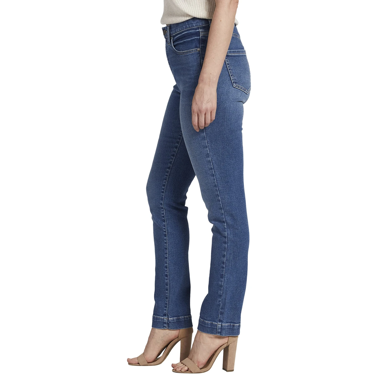 Jag Jeans Petite Valentina High-Rise Straight Leg Pull-On Jeans - Image 3