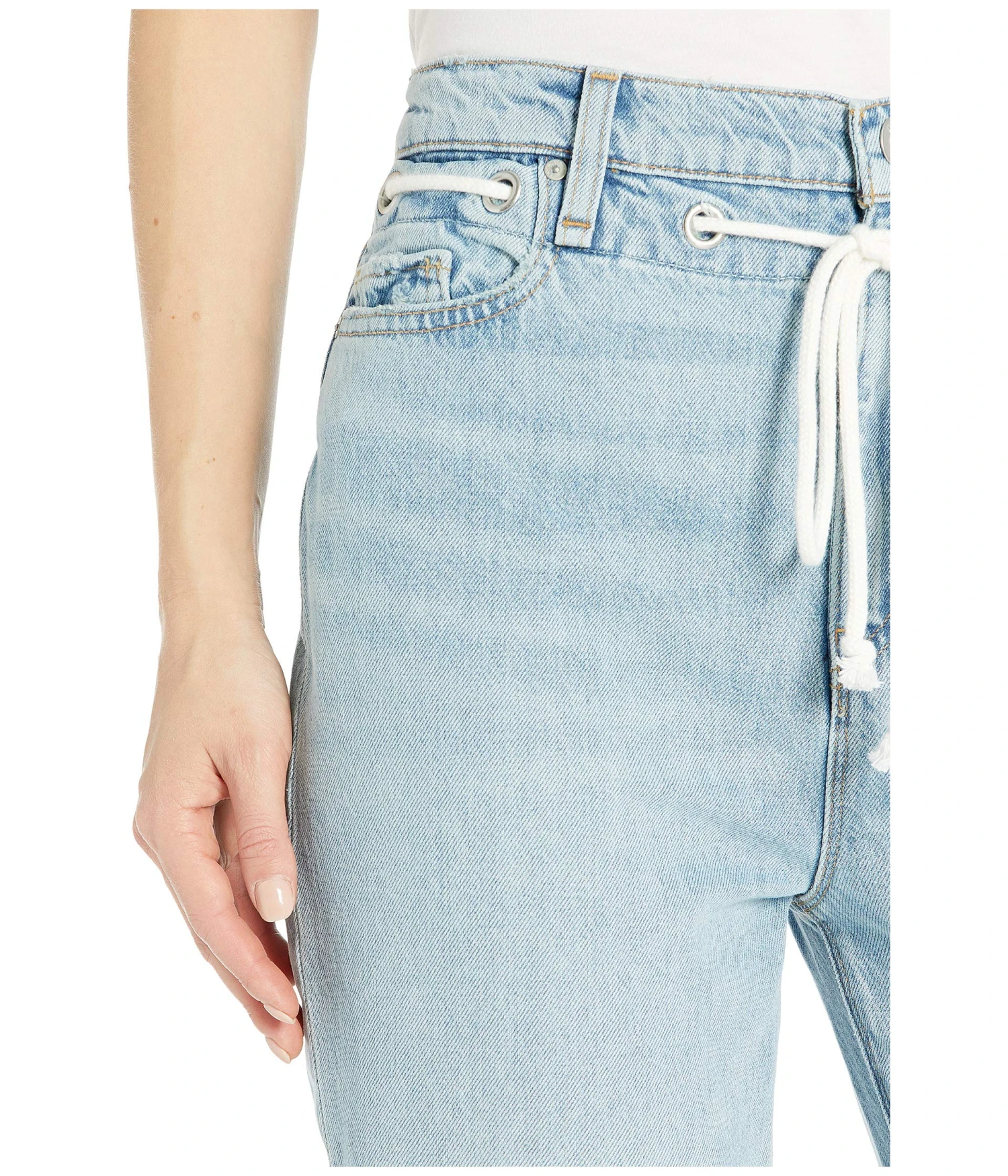 Hudson Jeans Elly High-Rise Tapered Crop In Skylines - Image 4
